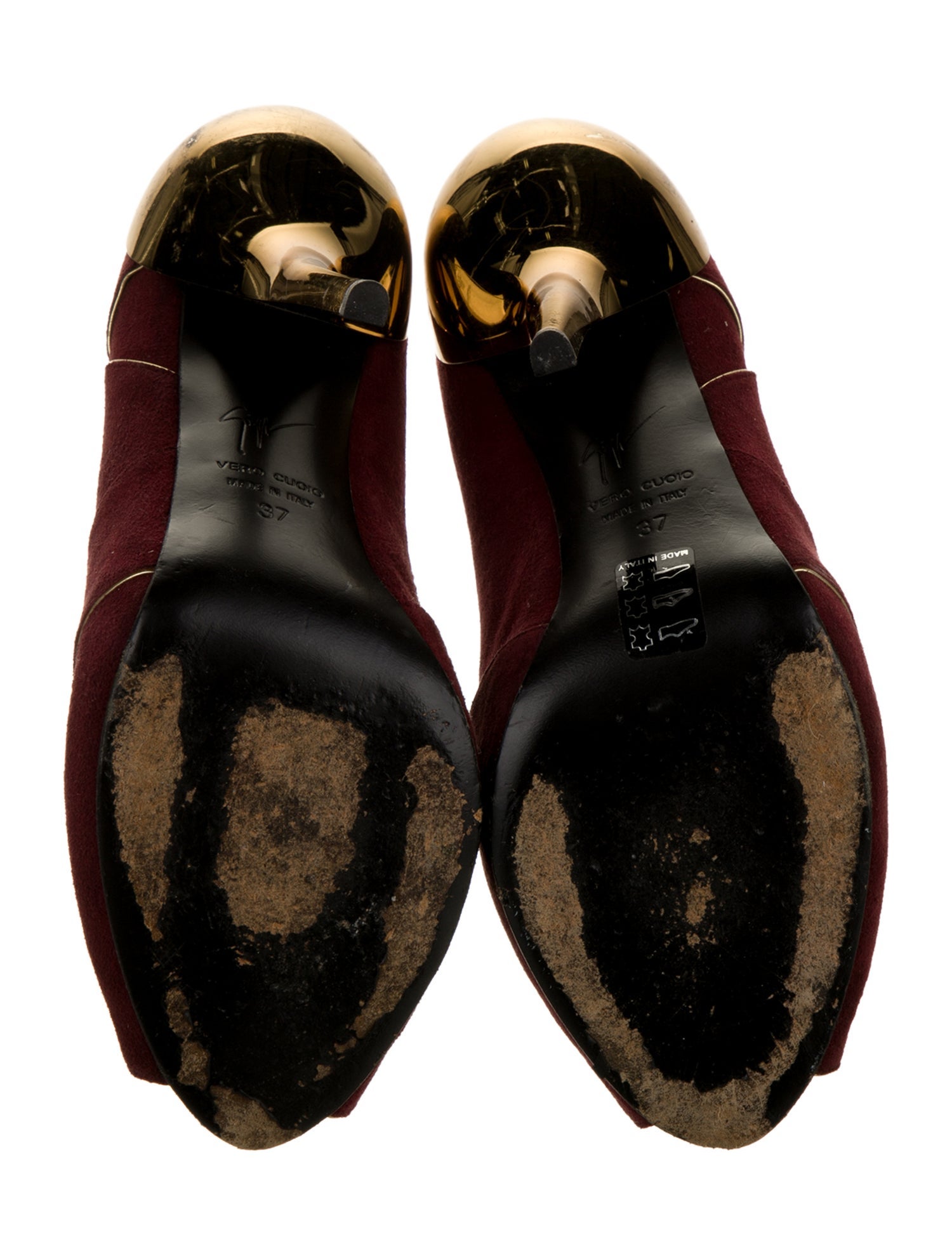 Giuseppe Zanotti Suede Colorblock Pattern Pumps